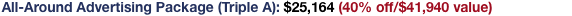 All-Around Advertising Package (Triple A):