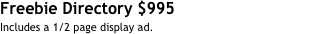 Freebie Directory $995