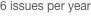 6 issues per year