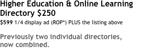 Higher Education & Online Learning