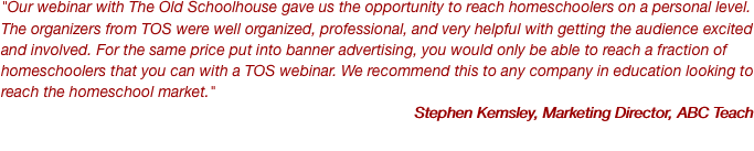 "Our webinar with The Old